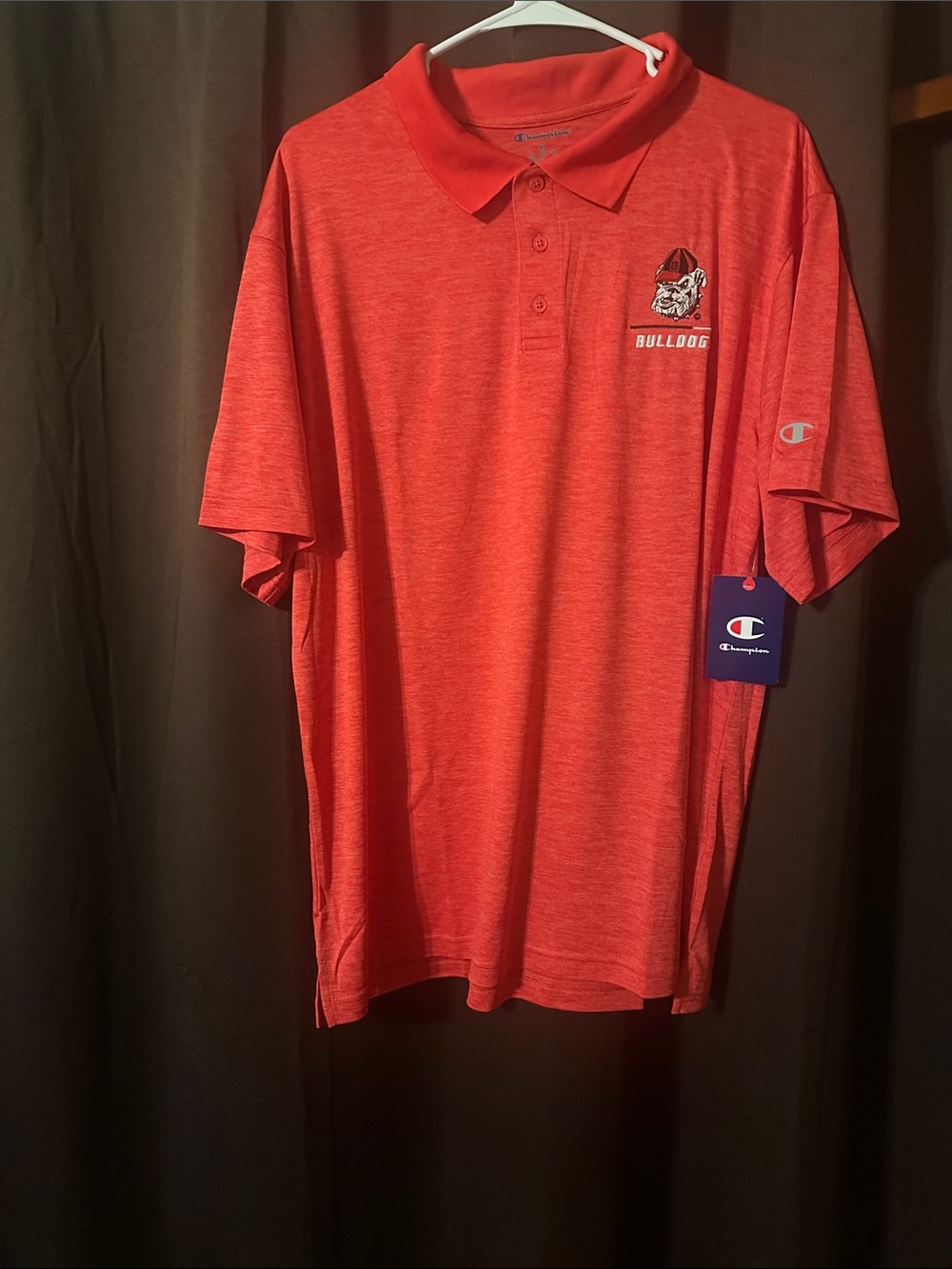 Champion Men’s Red Heather Bulldog Polo